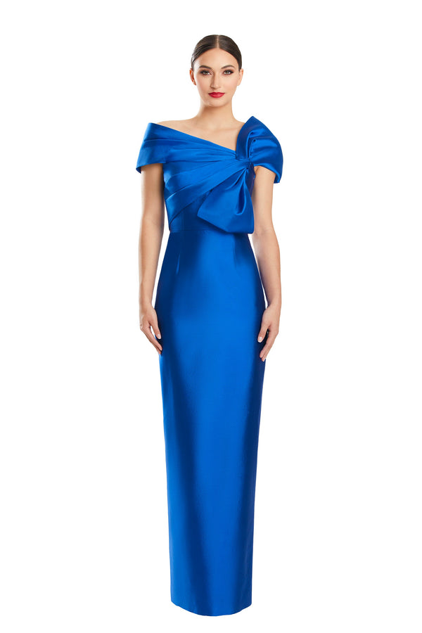 Alexander by Daymor 1885F23 Long Formal Pleated Evening Dress