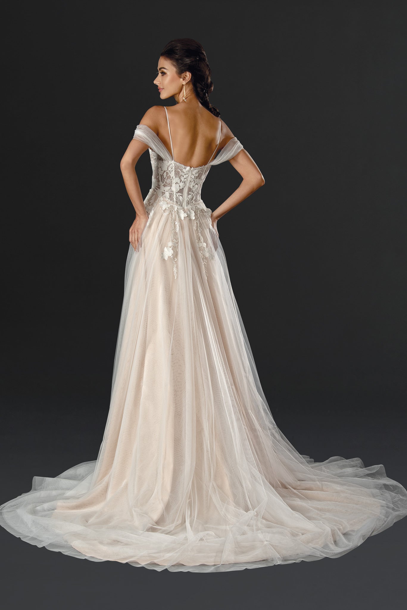 Stella Couture 23536 Wedding Long A Line Simple Bridal Dress