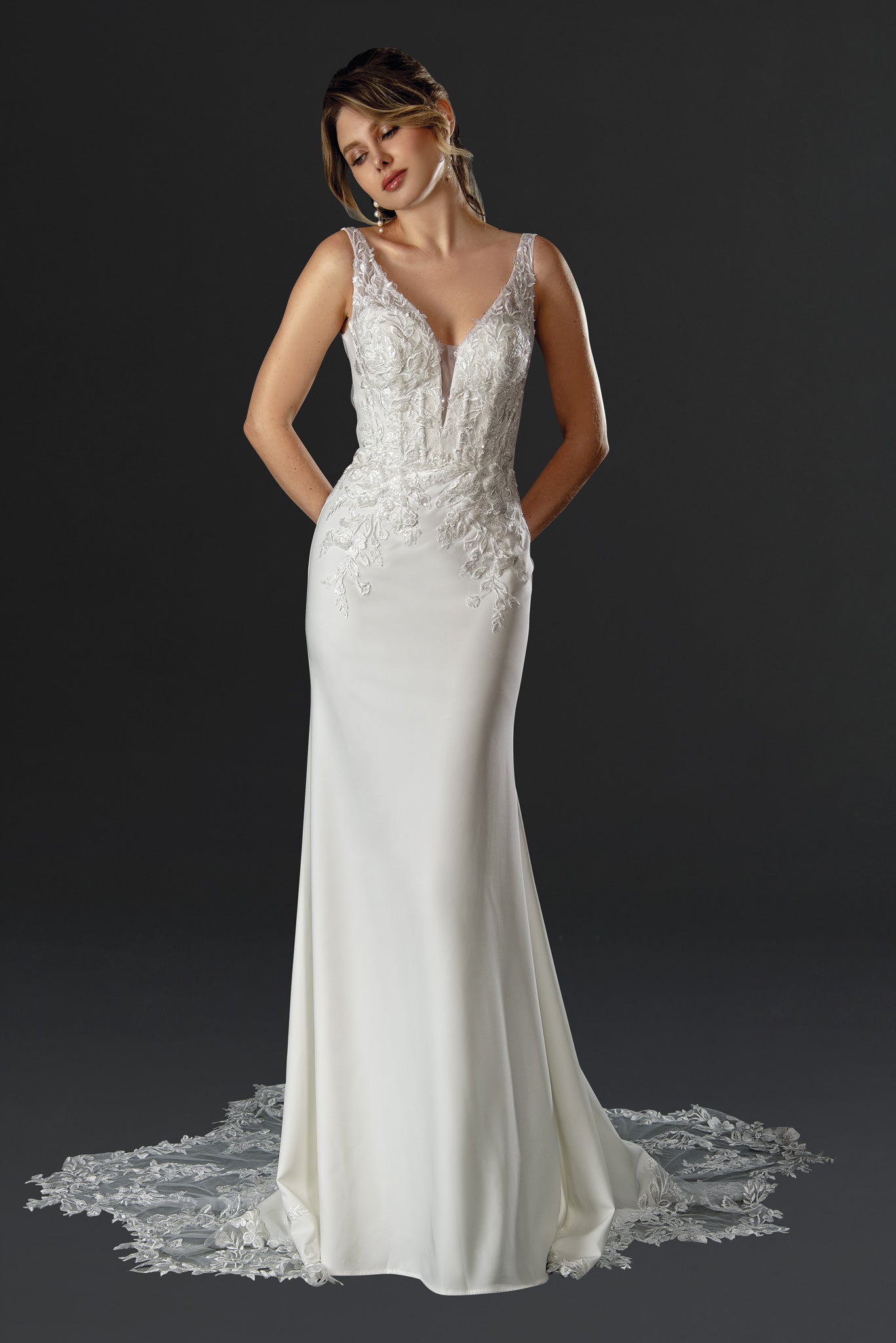 Wedding Dresses Wedding Long Fitted Mermaid Dress Off White