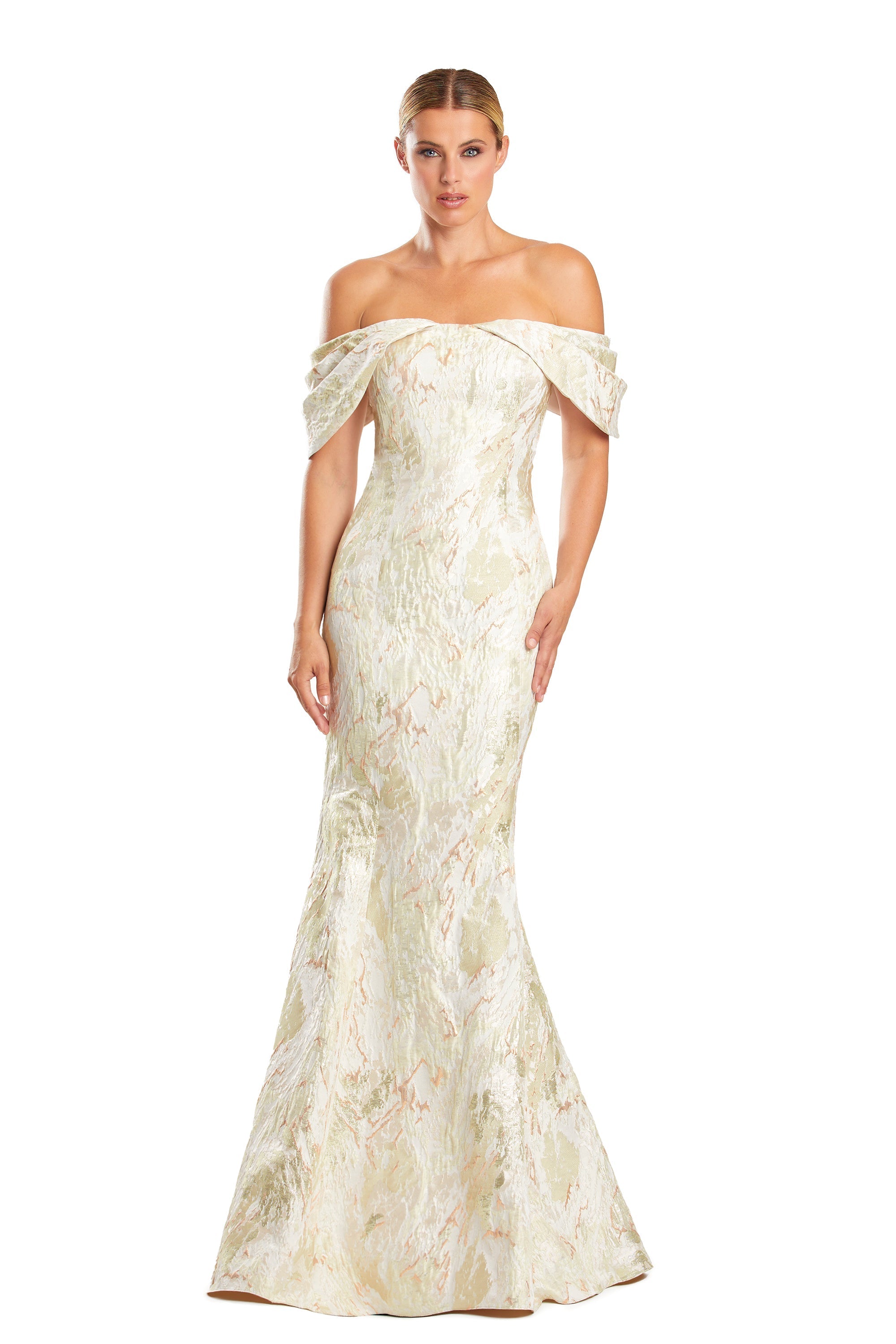 Formal Dresses Long Evening Formal Mermaid Dress Champagne/Multi