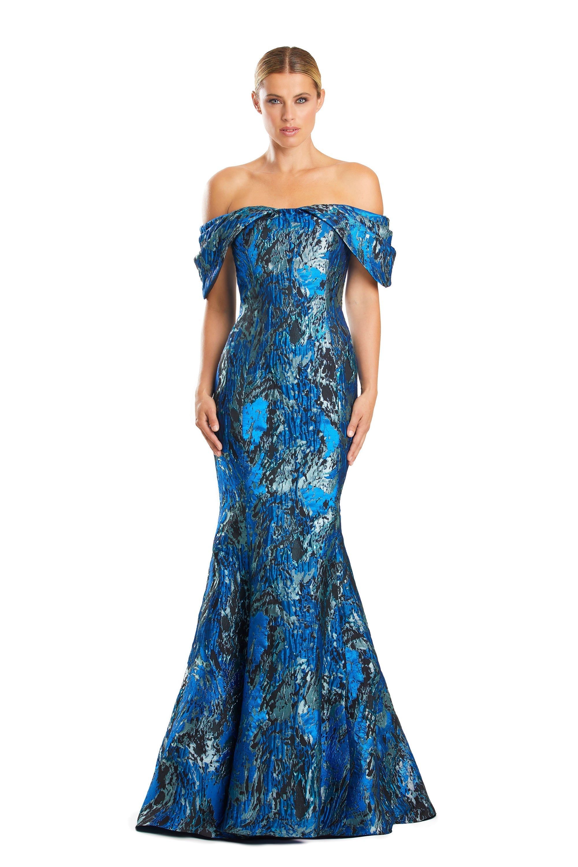 Formal Dresses Long Evening Formal Mermaid Dress Ocean/Multi
