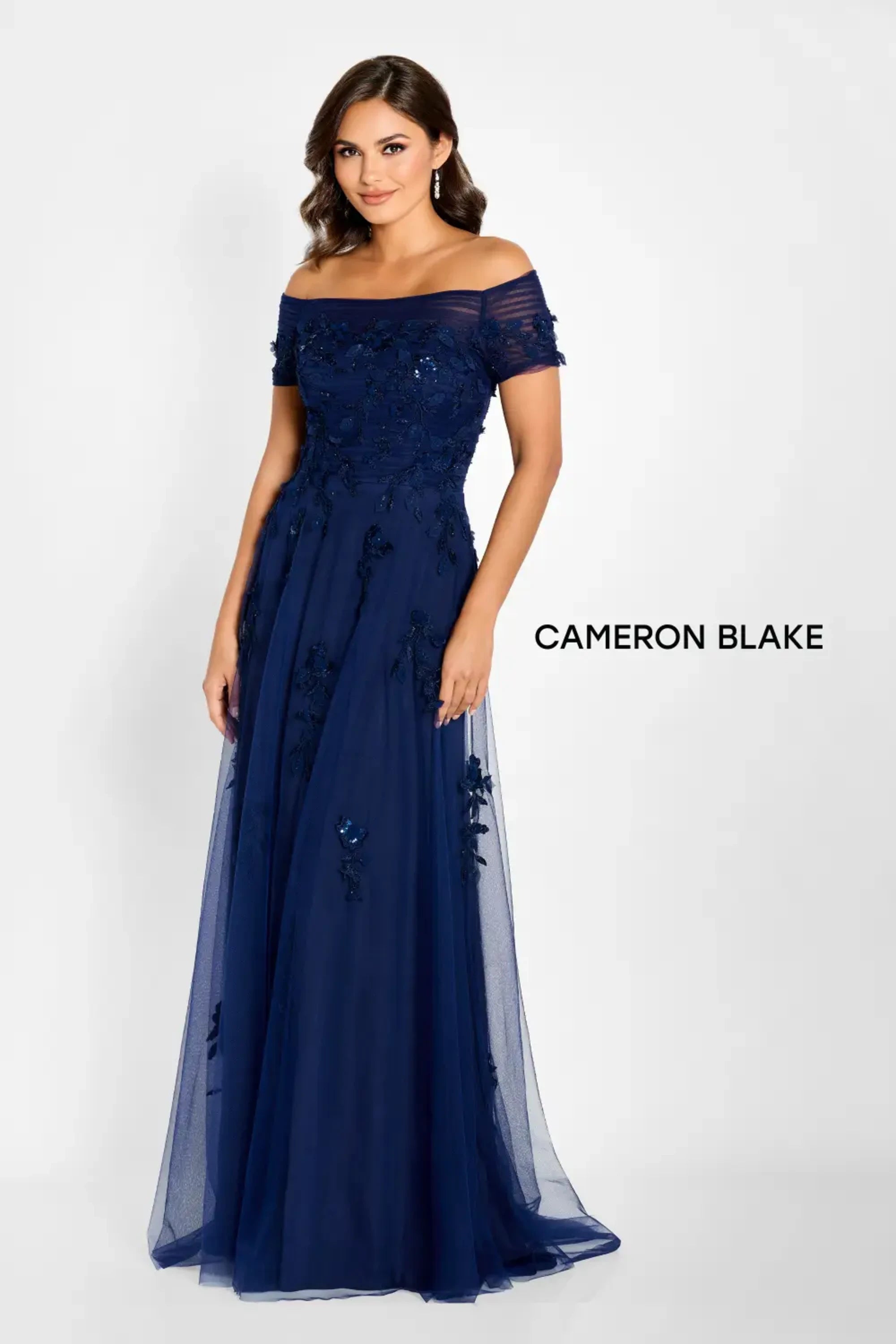 Formal Dresses A Line Beaded Long Formal Sequin Dress Navy Blue