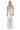 Prom Dresses Long Formal Fitted Slit Prom Dress White/Silver