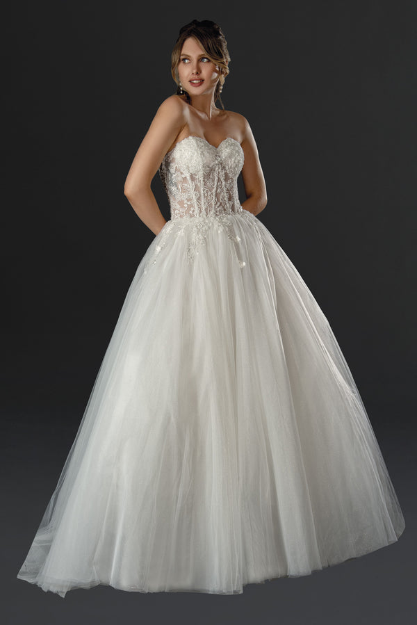 Long A Line Wedding Dress