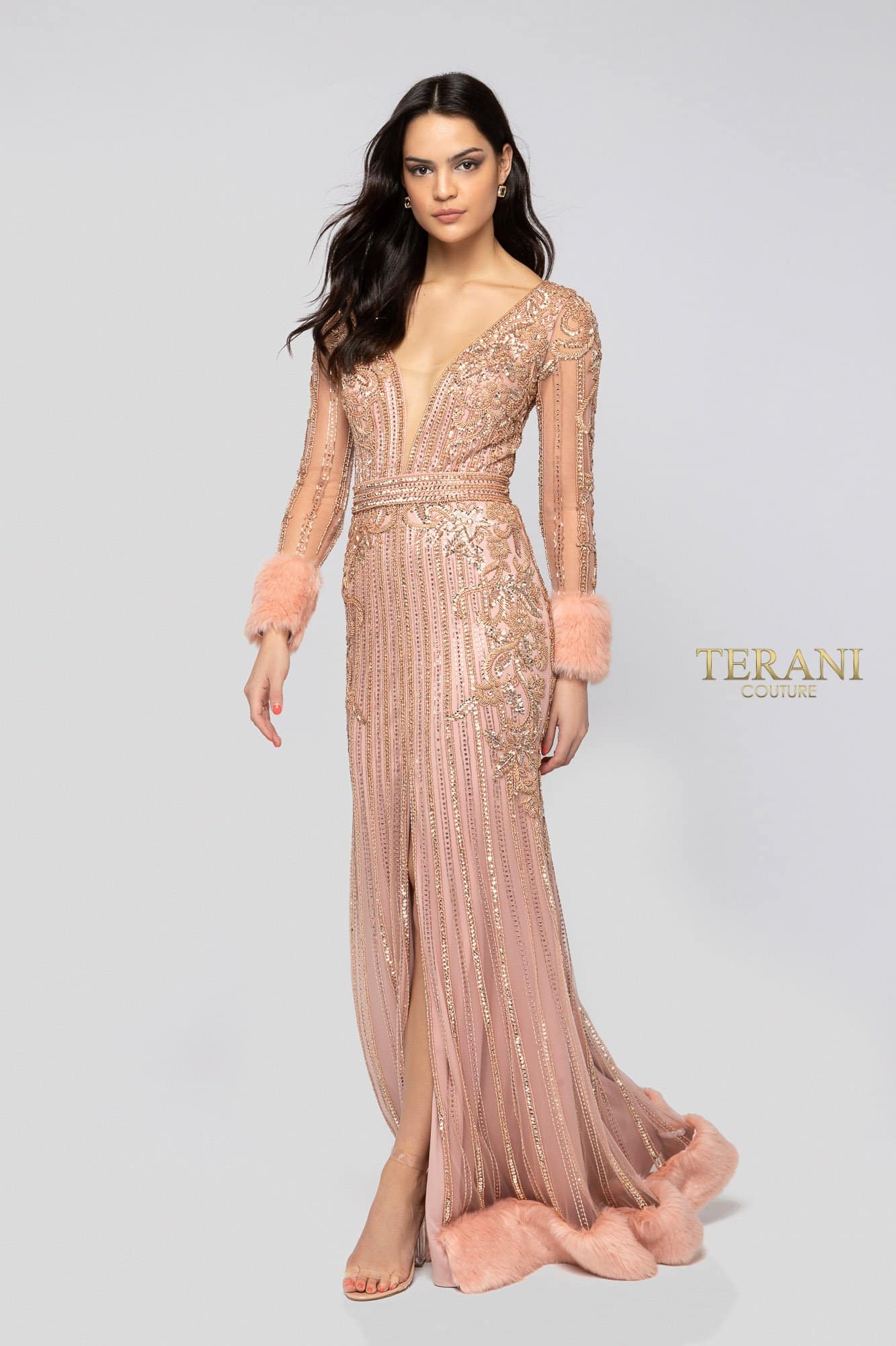 Terani Couture Long Fitted Prom Dress 1911GL9499 - The Dress Outlet