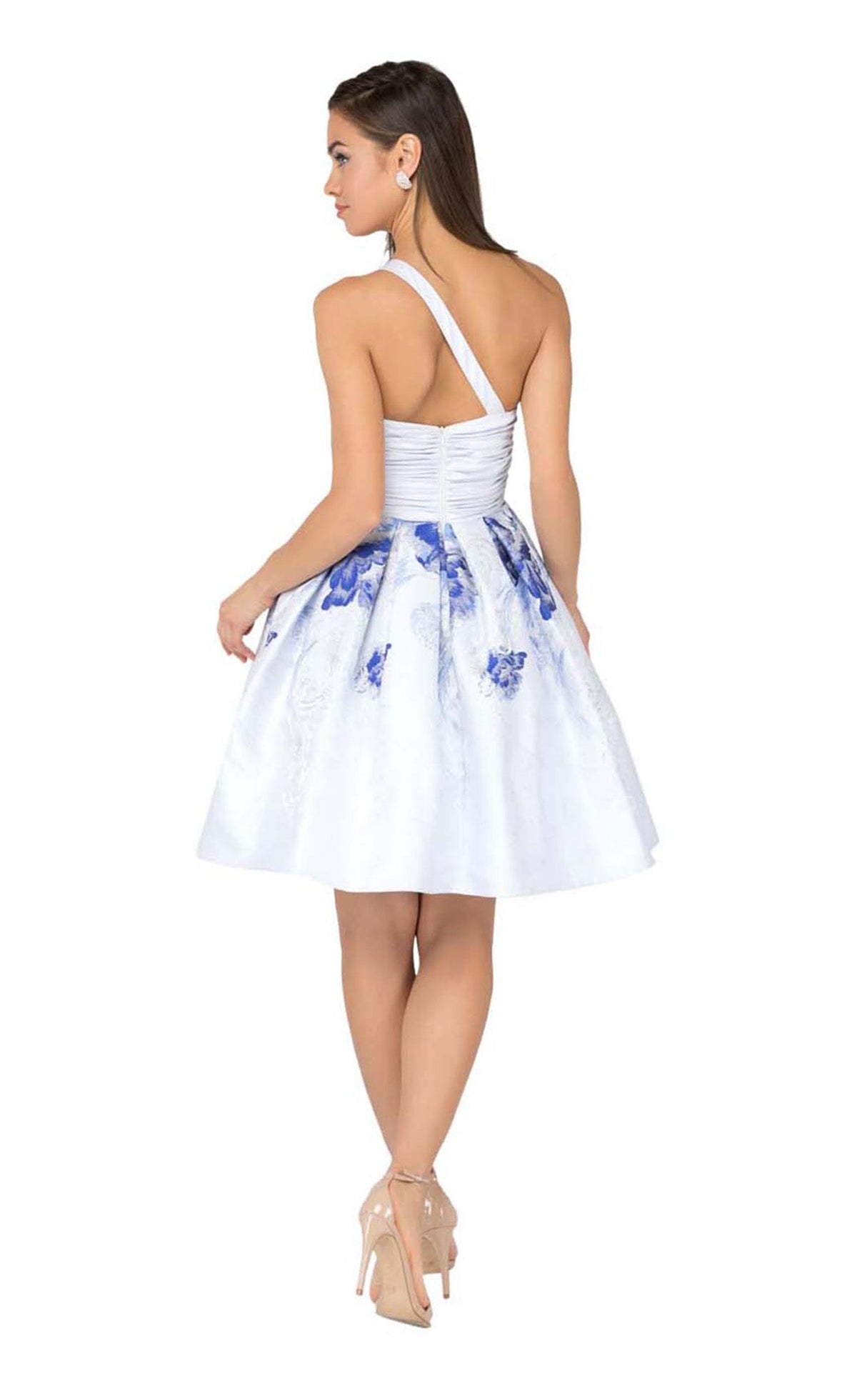 Terani Couture One Shoulder Short Dress 1911P8001 - The Dress Outlet