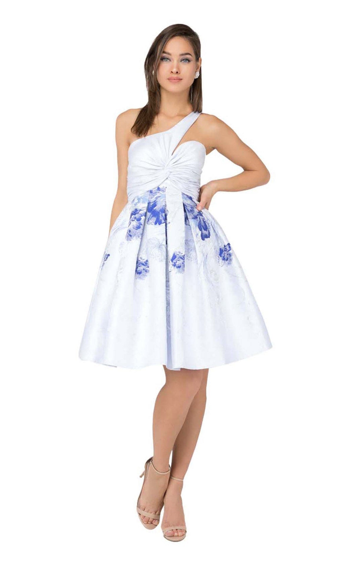 Terani Couture One Shoulder Short Dress 1911P8001 - The Dress Outlet