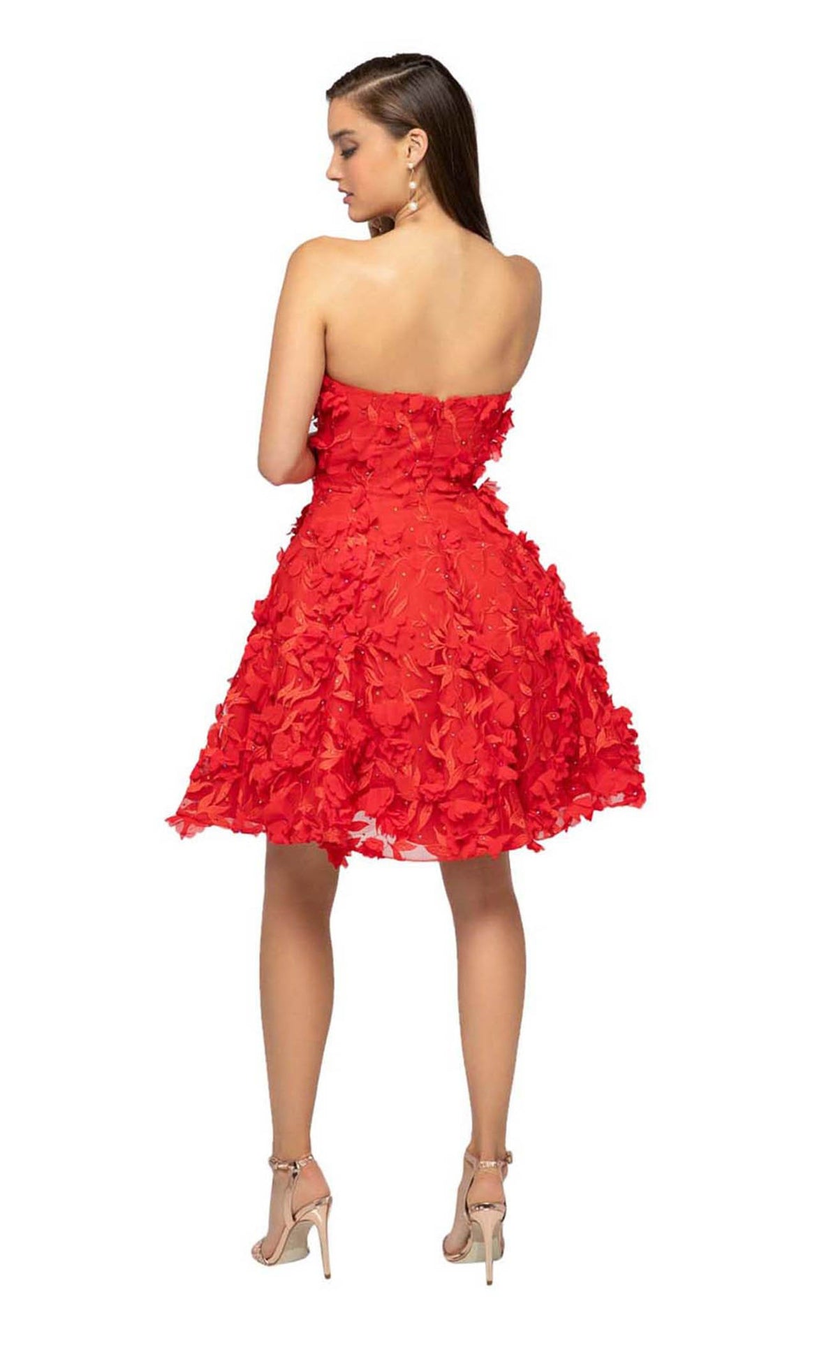 Terani Couture Short Strapless Dress 1911P8057 - The Dress Outlet