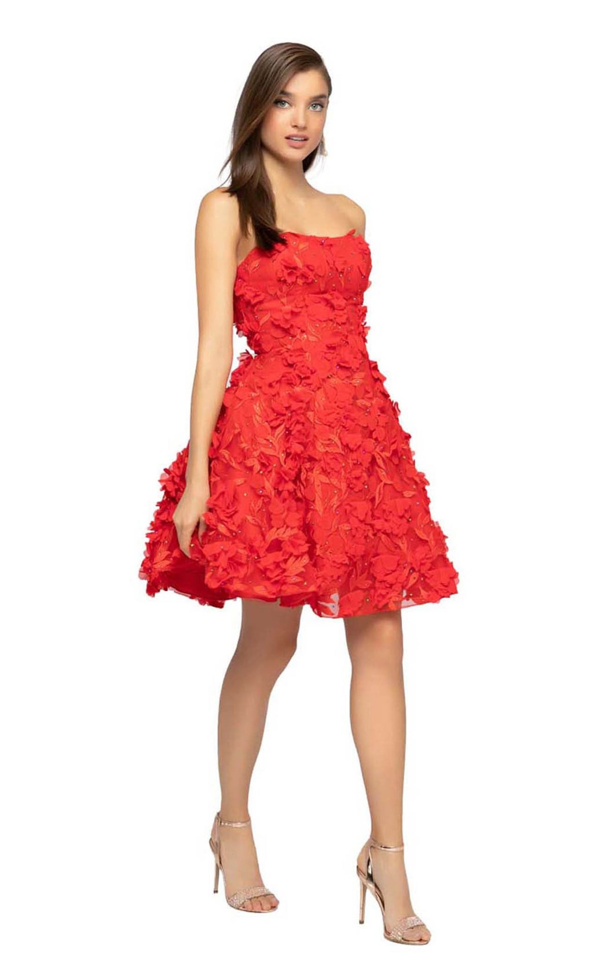Terani Couture Short Strapless Dress 1911P8057 - The Dress Outlet