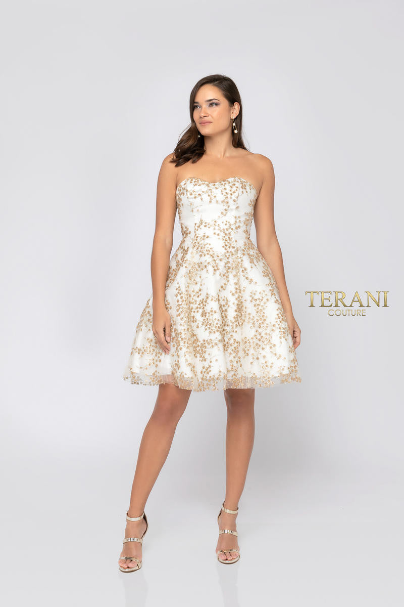 Terani Couture Short Prom Cocktail Dress 1911P8073 - The Dress Outlet