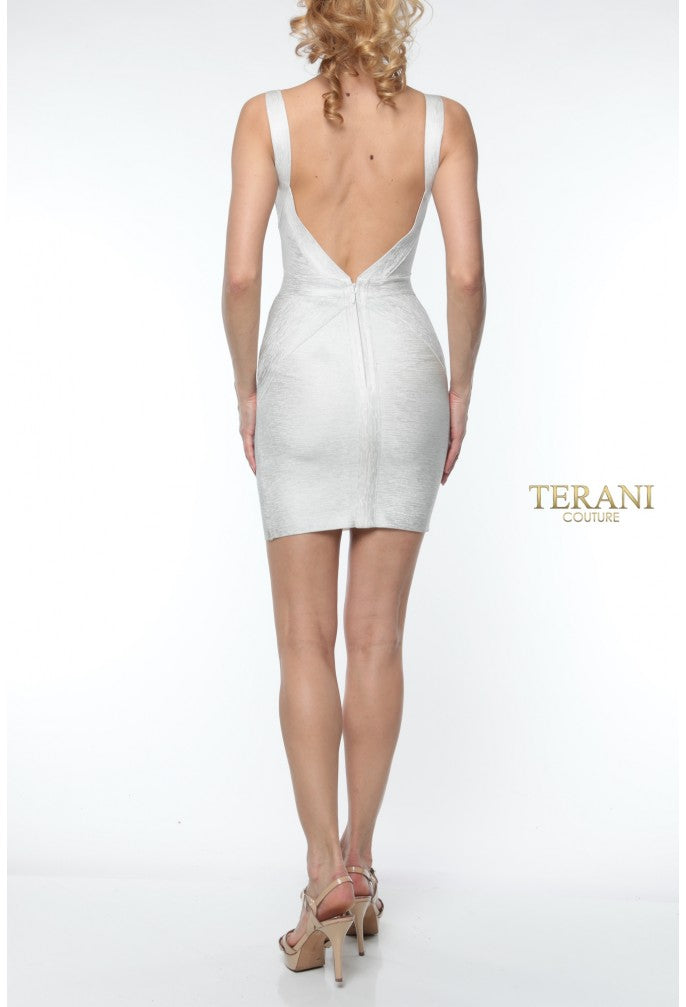 Terani Couture 1911C9028 Fitted Short Bodycon Cocktail Dress