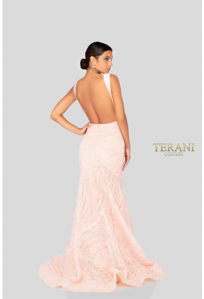 Terani Couture 1911P8158 Long Fitted Formal Evening Prom Dress
