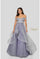 Prom Dresses Long Ball Gown Beaded Prom Dress Silver Lilac