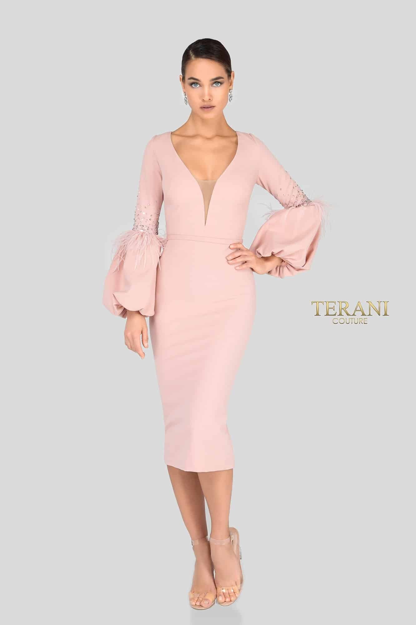 Terani Couture Fitted Short Dress 1912C9643 - The Dress Outlet