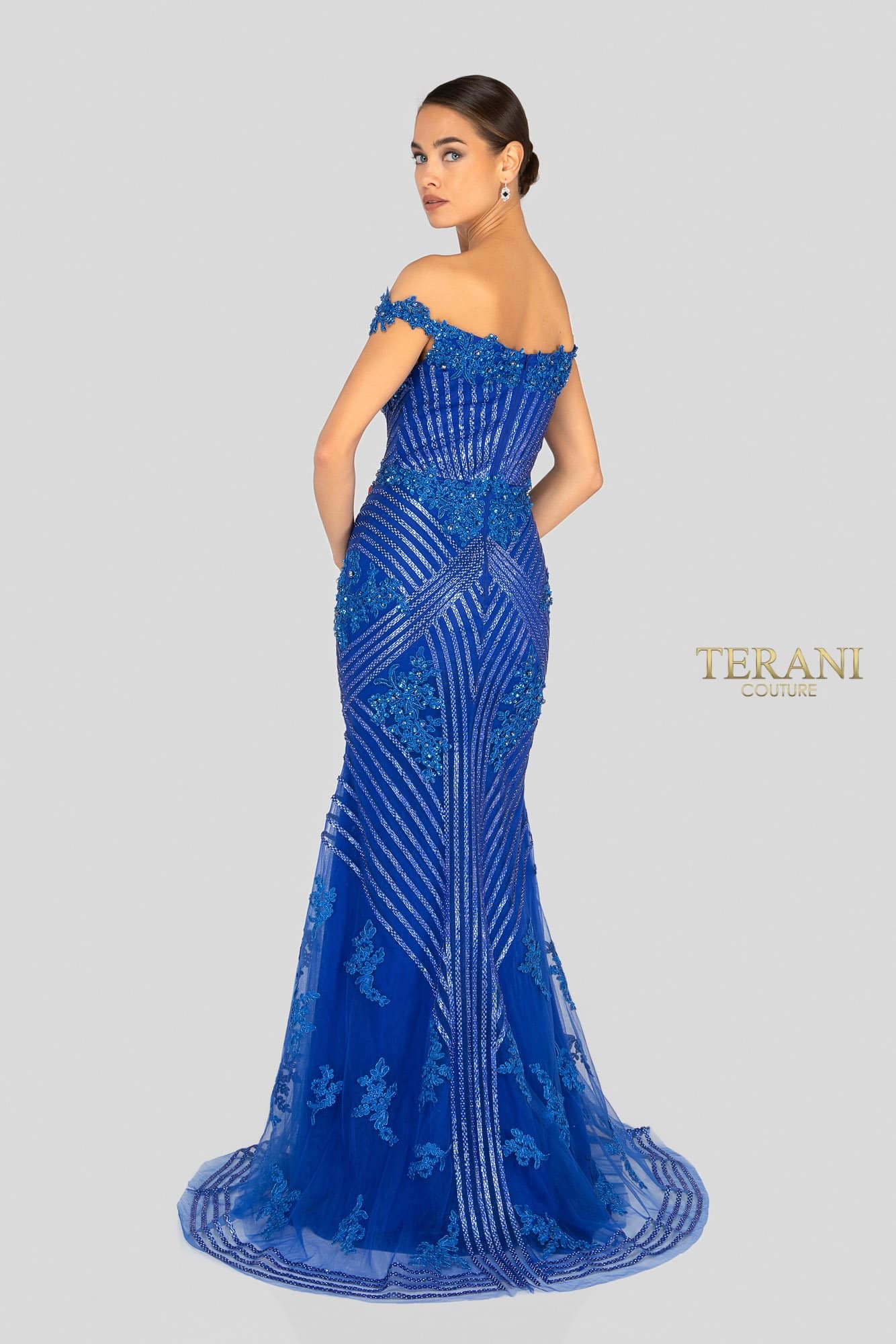 Terani Couture Fitted Long Prom Dress 1912GL9572 - The Dress Outlet