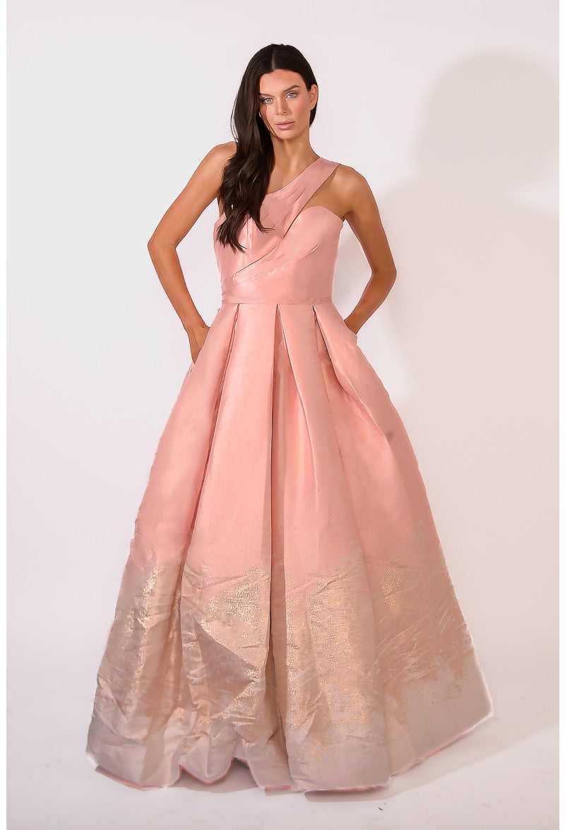 Terani Couture One Shoulder Long Ball Gown 1912E9180 - The Dress Outlet