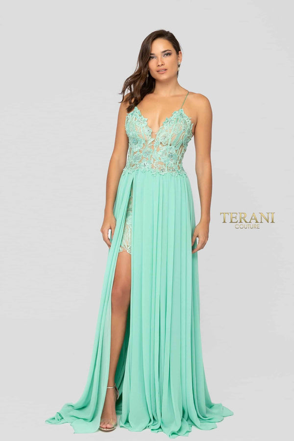 Terani Couture 1913P8324 Sexy Long Prom Dress