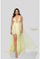 Prom Dresses A Line High Low Formal Beaded Lace Prom Dress Yellow Nude