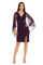 Cocktail Dresses Short Ruched Cocktail Dress  Plum