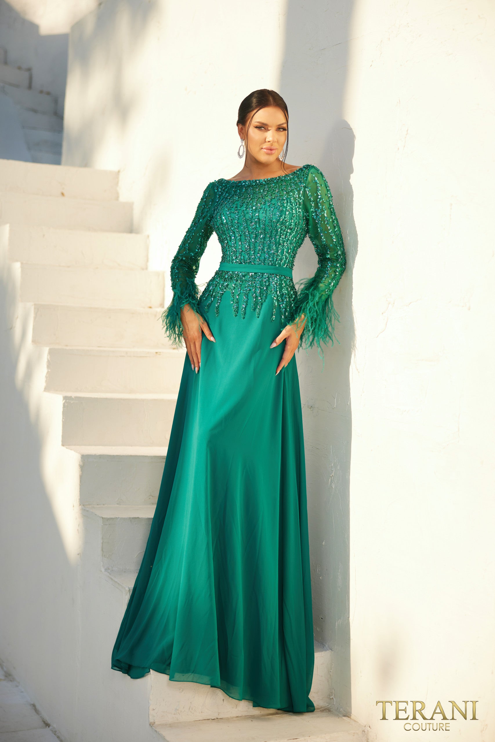 Terani Couture 1921M0473 Long Formal Dress – The Dress Outlet