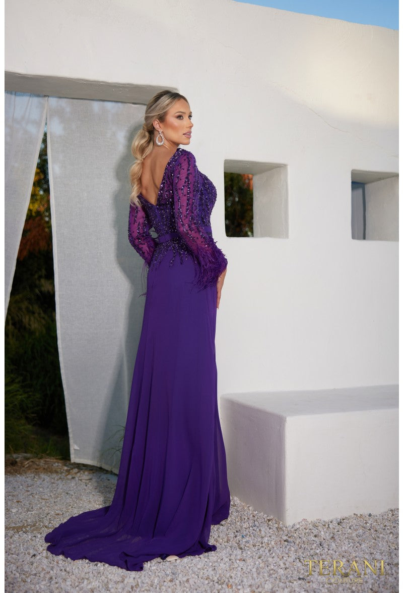 Navy Terani Couture 1921M0473 Long Formal Dress for $517.0 – The Dress ...