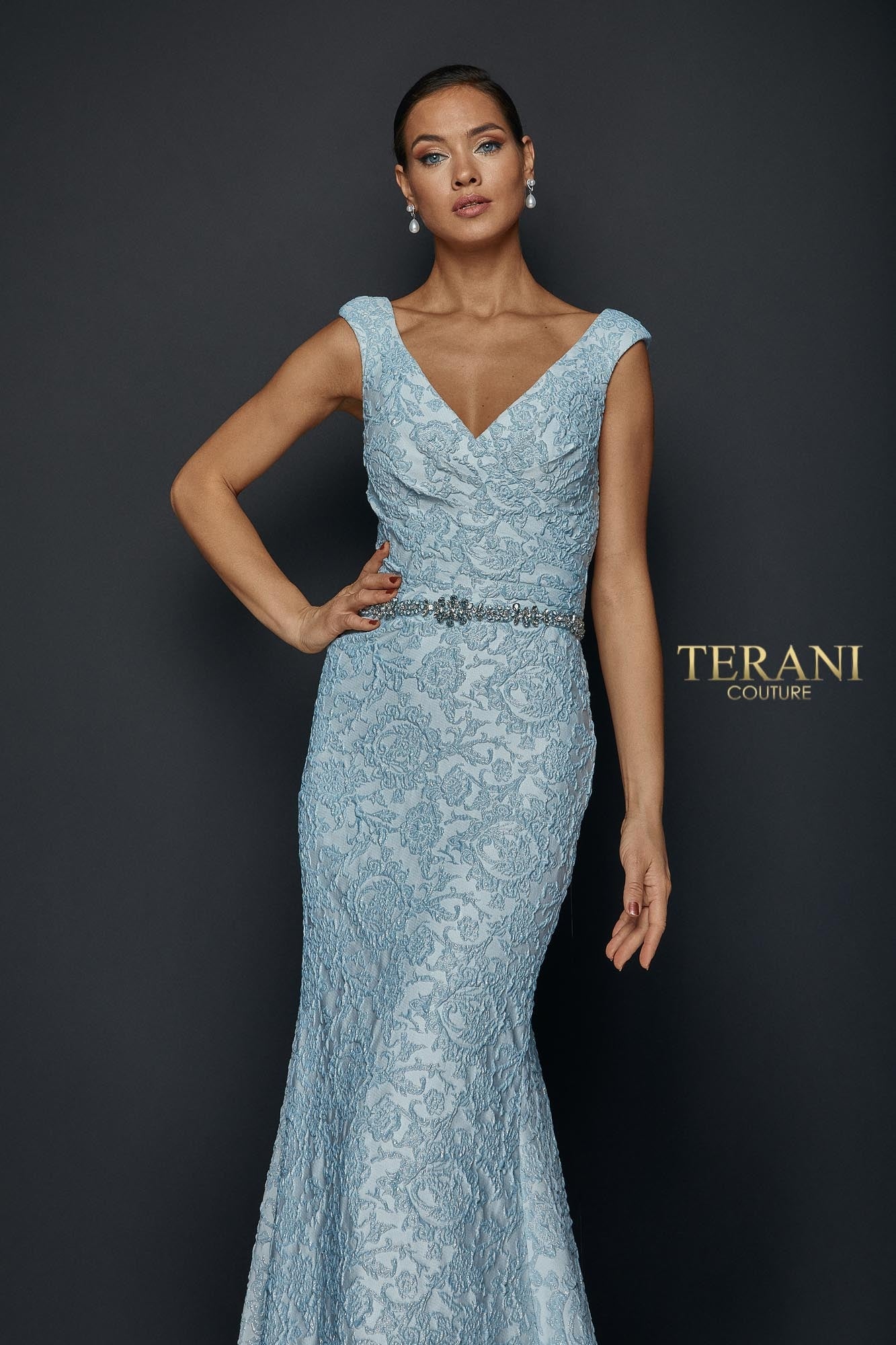 Terani Couture 1921M0726 Long Mother of the Bride Gown – The Dress