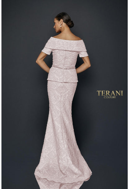 Terani Couture Formal Long Dress 1921M0727 - The Dress Outlet Blush