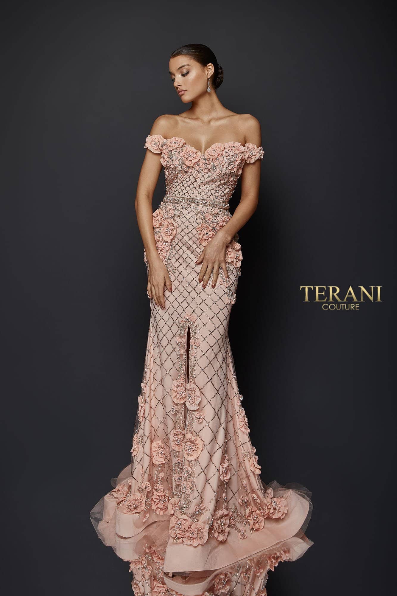 Terani Couture Long Fitted Prom Dress 1922GL0682 - The Dress Outlet