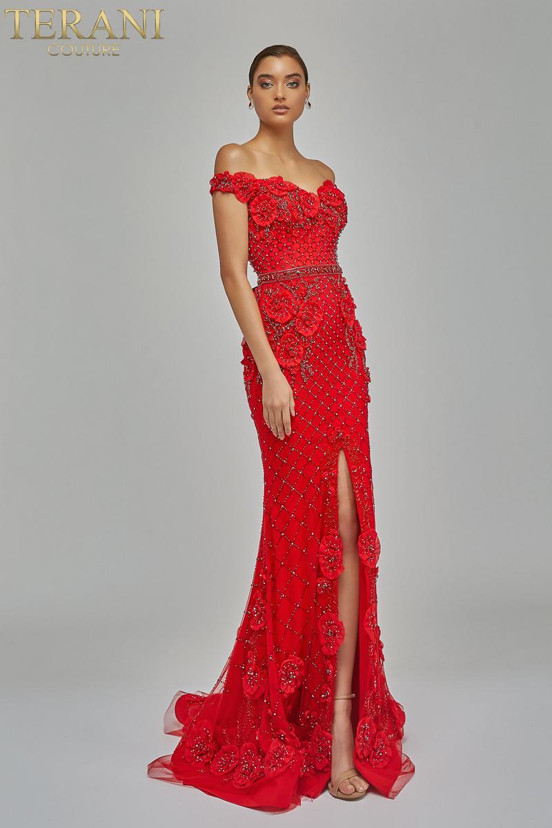Terani Couture Long Fitted Prom Dress 1922GL0682 - The Dress Outlet