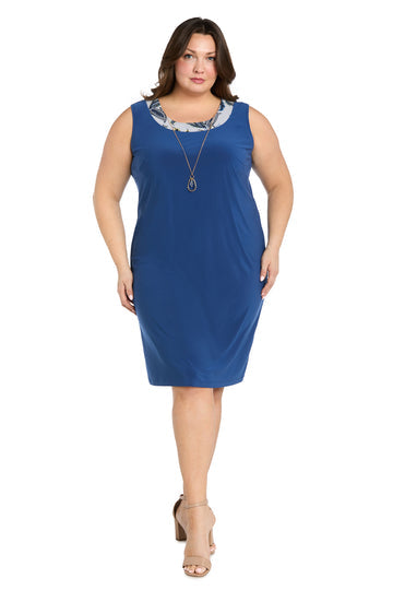 R&M Richards 1923W Short Plus Size Printed Jacket Dress