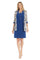 Mother of the Bride Dresses Mother of the Bride Short Pinted Jacket Dress Periwinkle/White