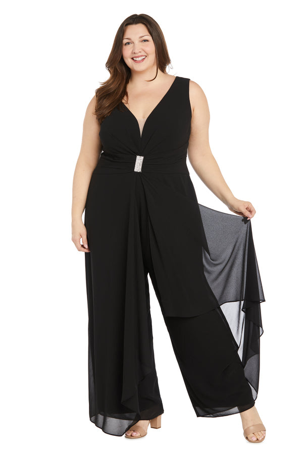 Formal Plus Size Jumpsuit Long Pant R&M Richards 1950W