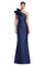 Formal Dresses Long Mermaid Formal Ruffled Evening Dress Navy