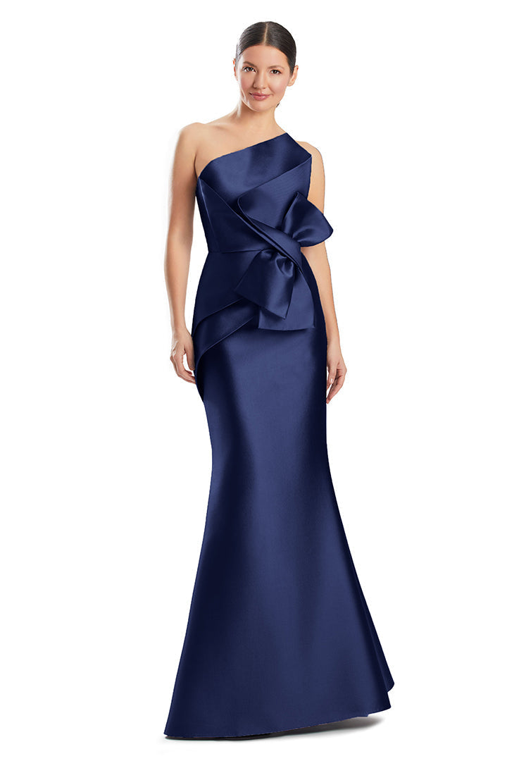 Alexander by Daymor 1952S24 Pleated Long Formal Mermaid Prom Dress
