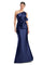 Prom Dresses Pleated Long Formal Mermaid Prom Dress Navy