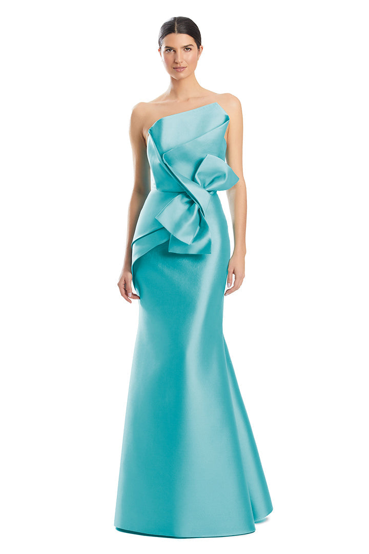 Alexander by Daymor 1952S24 Pleated Long Formal Mermaid Prom Dress