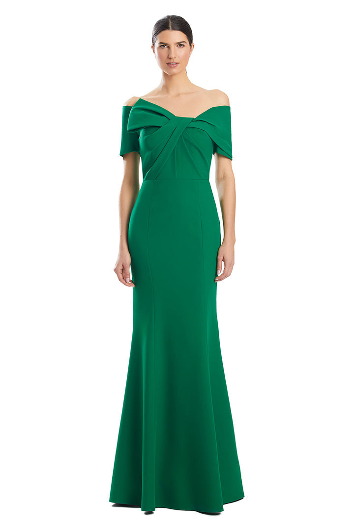 Alexander by Daymor 1954S24 Long Formal Beaded Button Evening Dress