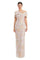 Prom Dresses Fitted Long Formal Evening Prom Dress Quartz/Gold