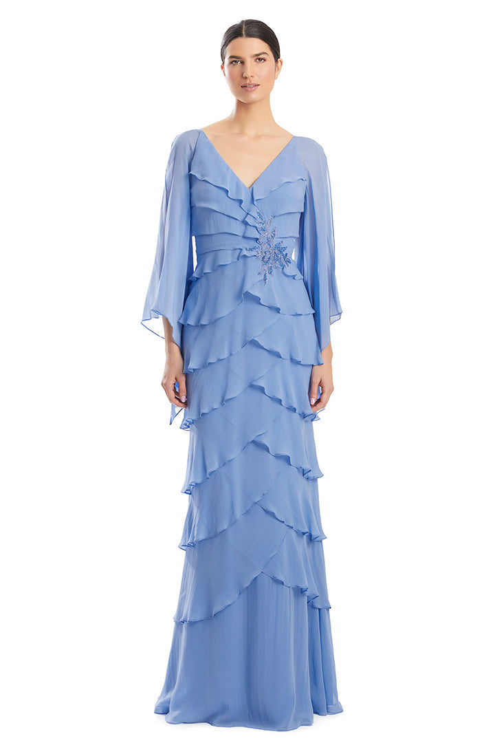 Mother of the Bride Dresses Long Mother of the Bride Beaded Formal Dress Periwinkle