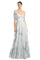Prom Dresses Long Formal Floral Print Ball Gown Prom Dress Crystal