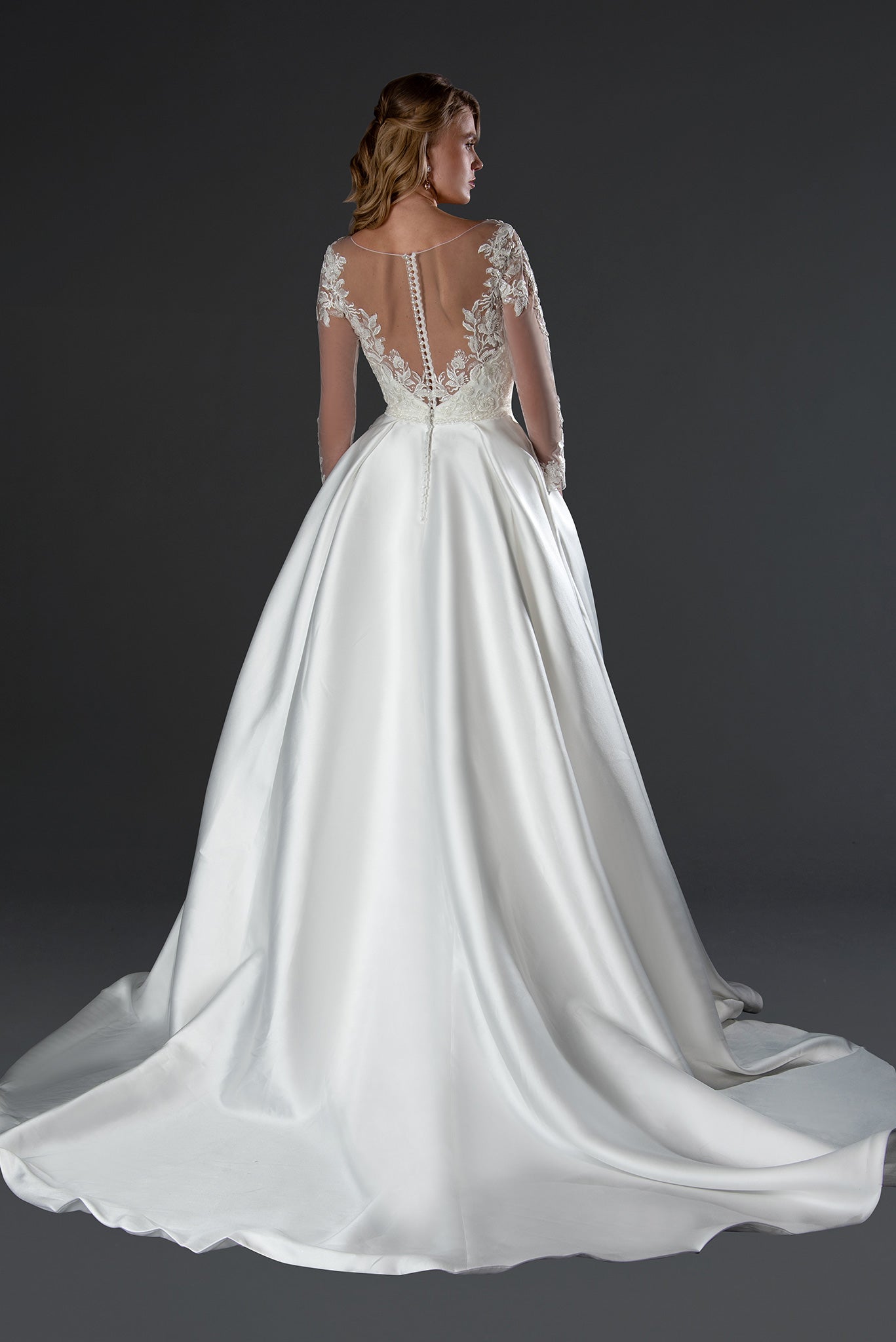 Stella Couture 23559 Long A Line Wedding Simple Bridal Dress
