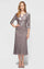 Mother of the Bride Dresses Petite Short Cocktail Sequin Jacket Mother of the Bride Tea Length Dress Pewter Frost