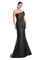 Formal Dresses Long Mermaid Beaded Button Formal Dress Black