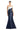 Formal Dresses Mermaid Long Formal Peplum Evening Dress Navy/White