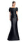 Formal Dresses Pleated Long Formal Mermaid Dress Black
