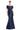 Formal Dresses Long Formal Beaded Button Mermaid Evening Dress Navy