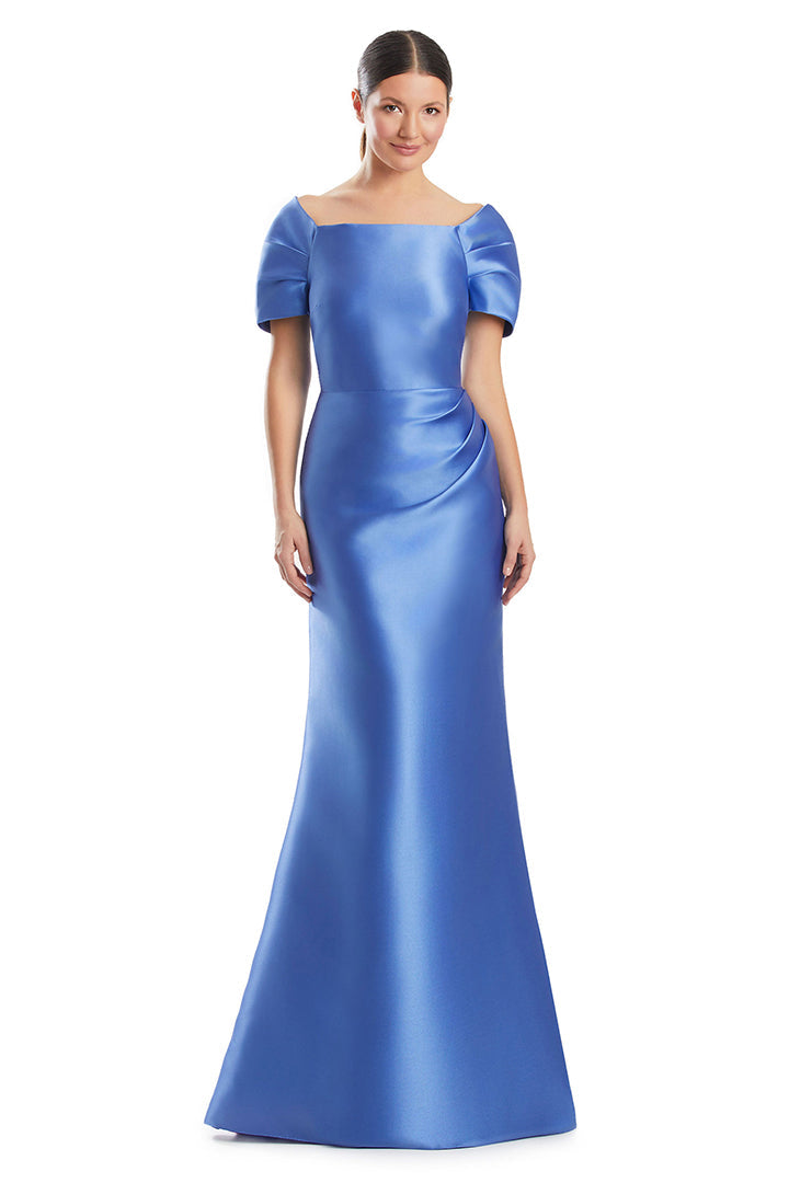 Formal Dresses Long Formal Beaded Button Mermaid Evening Dress Periwinkle