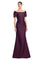 Formal Dresses Long Formal Beaded Button Mermaid Evening Dress Plum