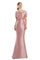 Formal Dresses Long Formal Beaded Button Mermaid Evening Dress Primrose