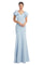 Mother of the Bride Dresses Long Mother of the Bride Formal Beaded Dress Pale Blue